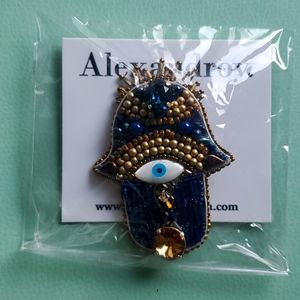 Evil eye hamsa brooch ‼️NEW, UNUSED‼️